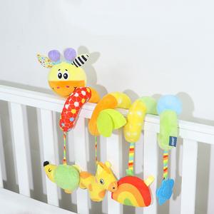 Juguete Colgante para Cochecito de Bebé, <span class=keywords><strong>Espiral</strong></span> de <span class=keywords><strong>Actividades</strong></span> de Colores 2026, Peluche Suave de Animales, Jirafa, Tigre, Oruga, N080 - Product Image 2