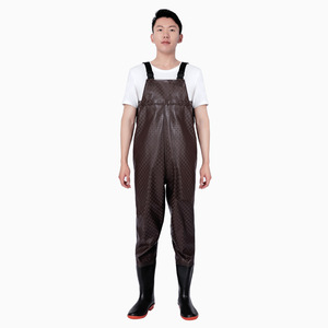 Pantaloni <span class=keywords><strong>da</strong></span> Caccia Impermeabili e Traspiranti in PVC OEM/ODM per <span class=keywords><strong>Pesca</strong></span> con Comodi <span class=keywords><strong>Stivali</strong></span> a Petto e Suola Chiodata - Product Image 4