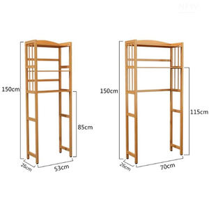 Étagère de salle de bain en bambou <span class=keywords><strong>à</strong></span> 2 niveaux <span class=keywords><strong>sur</strong></span> le dessus de la <span class=keywords><strong>machine</strong></span> <span class=keywords><strong>à</strong></span> <span class=keywords><strong>laver</strong></span>, étagère de <span class=keywords><strong>rangement</strong></span> simple en bambou naturel pour <span class=keywords><strong>machine</strong></span> <span class=keywords><strong>à</strong></span> <span class=keywords><strong>laver</strong></span> - Product Image 6