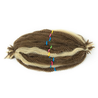 Estensioni per Dreadlock in Capelli Sintetici Grezzi, Ricci Afro Kinky Jerry Curl, Capelli Sintetici in Bulk, Densità 180%