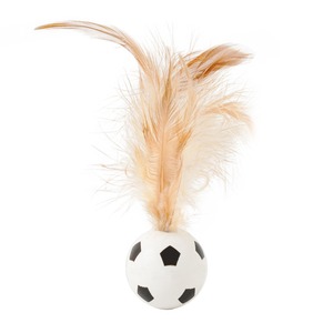 Jouet pour chat balle rebondissante - Jouet d'activité pour chat avec plumes pour l'exercice et l'auto-entretenissement - Product Image 5
