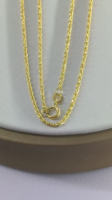 Élégant collier de chaînes torsadées de luxe en or massif 18 carats pour les occasions spéciales de cadeaux de mariage