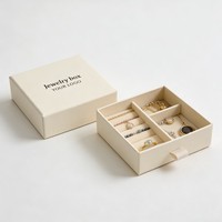 Boîte de rangement de luxe en gros pour bijoux, bagues, boucles d'oreilles, emballages de bracelets, boîtes personnalisées, boîte à montres et à bijoux