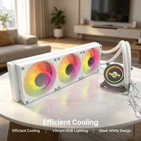 Enfriador Líquido para CPU SM-360W/B-Y8, Refrigeración por Agua ARGB AIO para Intel 1700 1851 115X AMD AM5 AM4, Ventilador de Refrigeración para PC de Escritorio para Juegos