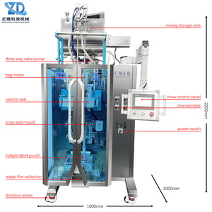 Máquina Envasadora de Líquidos de Doble Canal de Alta Velocidad con Bordes Redondeados para Salsa de Tomate Honey Body, Alimentos y Artículos del Hogar - Product Image 4