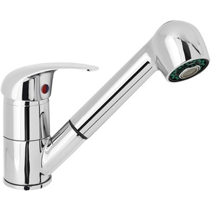 Rubinetto Miscelatore da Cucina Dia-Mon in Acciaio Inox con Doccetta Estraibile e Funzione Girevole - Product Image 1