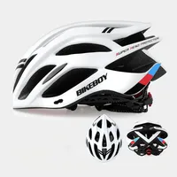 Casque de vélo tout-terrain pour adulte, écologique, en polystyrène expansé (EPS) et coque en PC, personnalisable, avec lumière détachable, réglable, sport, une seule étape