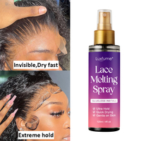 Luxfume Protecteur de Peau Colle pour Perruque Frontal Spray Fondant Colle et Dissolvant Spray Mousse Teintée Kit d'Installation de Perruque en Dentelle