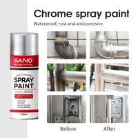Peinture aérosol effet chrome, finition miroir, revêtement pour métal, plastique, décoration DIY, retouche