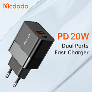 Mcdodo Bộ Sạc Nhanh USB A + Type C Cổng Kép 20W 18W Bộ Sạc USB Điều Khiển Nhiệt Độ Thông Minh QC3.0 + PD 20W Phích Cắm EU - Product Image 3