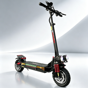 Livraison rapide aux États-Unis en 5 à 7 jours, scooter électrique X4 tout-terrain pliable facile à utiliser, 48 V, 1600 W, double moteur sans balais, 18 Ah, autonomie de 28 à 34 milles, roues de 10 pouces - Product Image 1