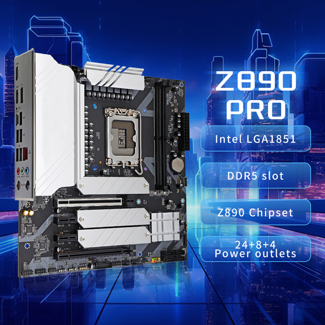 Intel Z890 PRO Micro ATX Motherboard Z890PRO LGA 1851 Slot Core Ultra 200 Series Ultra5 Ultra7 Ultra9 CPU M.2 SSD DDR5 Memory