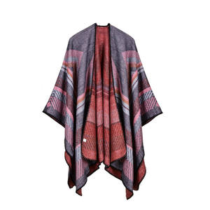 All'ingrosso di alta qualità a buon mercato prezzo delle <span class=keywords><strong>donne</strong></span> ha rubato inverno Cashmere sensazione Mexicano <span class=keywords><strong>Poncho</strong></span> - Product Image 4