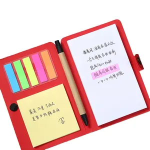 Venta caliente notas adhesivas de colores personalizadas papel Kraft cuaderno de bolsillo papelería promoción Oficina negocios Mini blocs de notas con bolígrafo