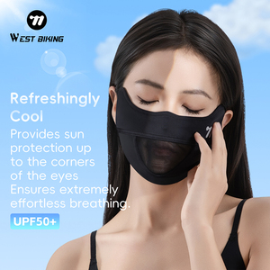 Phía Tây Đi Xe Đạp Upf50 + 3D May Mềm Lưới Đi Xe Đạp Mặt Nạ 92% Nylon 8% Spandex Nhanh Chóng Làm Khô Thoáng Khí Ngoài Trời Thể Thao Mặt Nạ - Product Image 3