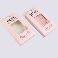 Nouveau design de boîte d'emballage pour ongles avec logo personnalisé de luxe pour ongles artificiels