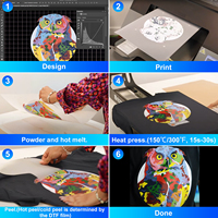 Winnerjet tinta DTF 1000ml, untuk Epson I3200 XP600 L1800 L805 1390 DX5 Printer CMYK DTF tinta putih Transfer tinta pigmen