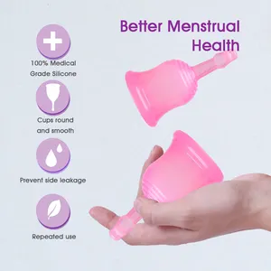 Reusable Menstruation Cup Organic Copa Menstrual Safety Health Lady Silicone Menstrual Cup