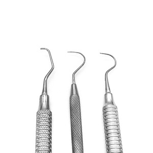 Dr.lei เครื่องมือทันตกรรมตะขอปริทันต์แบบสองหัวเครื่องมือทันตกรรมได้รับการรับรอง CE คลาส I - Product Image 2