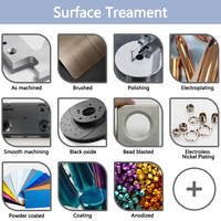 Servicio OEM y ODM, Precio de Fábrica, Piezas de Mecanizado CNC de Aluminio y Acero Inoxidable, Manija Metálica Personalizada con Electroerosión por Hilo