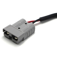 Câble de connexion de batterie gris 50A vers connecteur mâle DC 7909, connecteur mâle DC 7,9*0,9 mm vers connecteur à courant élevé, câble d'alimentation