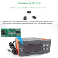 ZY-9010K de température électronique numérique industrielle contrôleur de température K-Type Thermocouple affichage matière plastique OEM ODM température