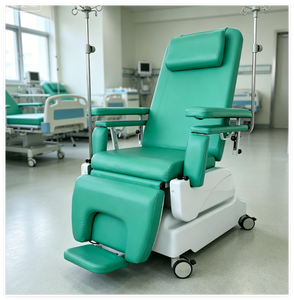 Sedia per Dialisi CPR MT MEDICAL con Regolazione Altezza 70-115cm, Telaio in Epossidica e Ruote con Freno per Soccorso d'Emergenza - Product Image 1