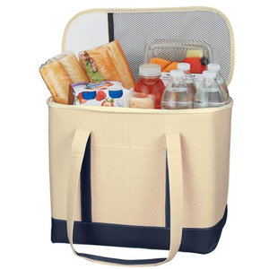 <span class=keywords><strong>Bolsa</strong></span> de compras de comestibles con aislamiento de lona reutilizable <span class=keywords><strong>Bolsa</strong></span> de <span class=keywords><strong>viaje</strong></span> para picnic para comida congelada y caliente - Product Image 3