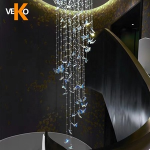 VEKO Lampadari di Cristallo a Farfalla da Soffitto, <span class=keywords><strong>Lampadario</strong></span> di Lusso Moderno per Sala da Pranzo, Produttore di Lampadari - Product Image 5