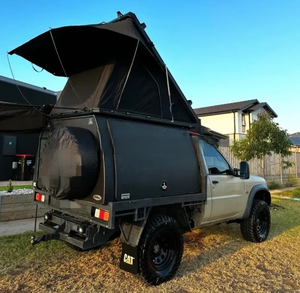 Tente de toit triangulaire en aluminium pour 3 personnes Tente de toit à coque dure étanche pour camion Jeep Car SUV Van - Product Image 2