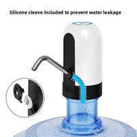 Pompe à eau automatique rechargeable, distributeur d'eau portable et durable en plastique avec chargement USB pour bouteilles d'eau potable