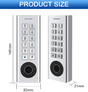 Contrôleur d'accès biométrique par empreinte digitale, clavier, étanche IP66, 12V DC, application TTLock, BLE Bluetooth WIFI, RFID 13.56Mhz, télécommande - Product Image 6
