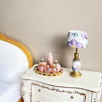 Mini lampe de table pour maison de poupée, échelle 1/12, modèle de lampe de bureau sans éclairage, pour la décoration de scène de maison de poupée, accessoire d'affichage de diorama
