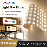 Feuille LED rétroéclairée 24V découpable flexible à CRI élevé, panneau lumineux à lentille dimmable pour caisson lumineux, comptoir en quartz, onyx artificiel
