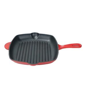 ที่กำหนดเองไม่ติดชุดเครื่องครัวเหล็กหล่อหม้อเซรามิกที่มีฝาปิดหม้อเคลือบ - Product Image 4