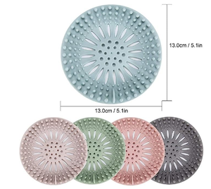 Attrape-cheveux en silicone durable, couvre-drain de douche, facile à installer et à nettoyer, adapté pour la salle de bain, la baignoire et la cuisine - Product Image 4