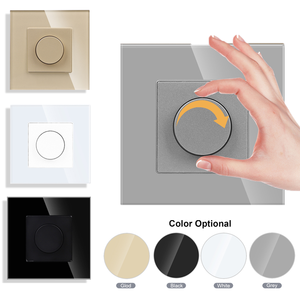 Interruptor de luz de pared eléctrico giratorio estándar de la UE Touchmi <span class=keywords><strong>Dimmer</strong></span>/ventilador Speeder para uso en el hogar/oficina/Hotel 16A Max. Corriente industrial - Product Image 1