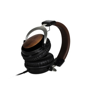 Casque supra-auriculaire DJ Studio professionnel avec casque en bambou en bois d'interface de 3.5mm pour mélangeur <span class=keywords><strong>CDJ</strong></span> - Product Image 4