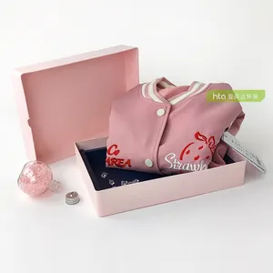 Wholesale biodegradable sugarcane mold pulp packaging wet pressing gift box for T-shirts
