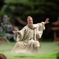 Wuyang Zhang Sanfeng décoré maître ancestral taoïste statues en céramique de personnages historiques décoration de table Kung fu Tai cr