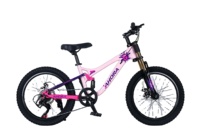 Vélo de montagne à suspension 20/24 pouces avec cadre en acier, 7/21 vitesses, fourche à double suspension