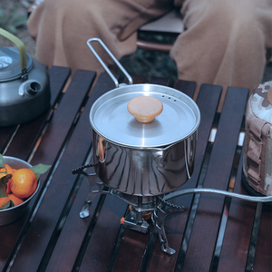 Portable 304 Stainless Steel <b>Kettle</b> Foldable Detachable <b>Camping</b> Coffee Maker Outdoor Use - Product Image 2