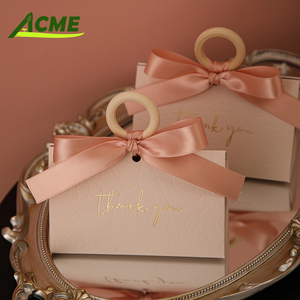 กล่องขนมขายดี กล่องของขวัญงานแต่งงานสุดหรู กล่องกระดาษพกพาสะดวกสำหรับงานแต่งงานและวันวาเลนไทน์ - Product Image 5