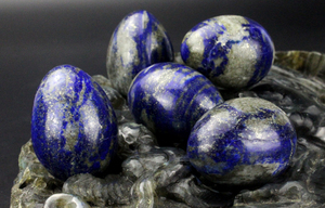 Lapis-lazuli naturel poli Reiki Oeufs Reiki cristal yoni oeuf pour exportateur - Product Image 2
