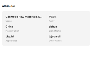 Huile de Jojoba Végétale Pure et Naturelle Biologique, Huile de Base Douce Éclaircissante pour Soins du Visage, Produits Cosmétiques de Beauté - Product Image 6