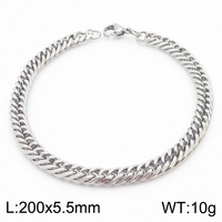 Nuevo Diseño, Fabricante Chino, Pulseras de Acero Inoxidable Estilo Hiphop Miami Cubano para Hombre y Mujer
