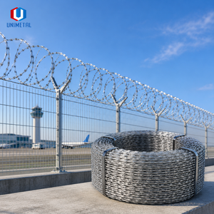 Fil barbelé double spirale de qualité professionnelle, taille de bobine personnalisée 30-110 cm, pour périmètre de développement <span class=keywords><strong>immobilier</strong></span> - Product Image 6