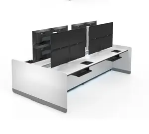 High-quality command room console, security control room, 911 dispatch desk furniture, intelligent design, ergonomic solutions
