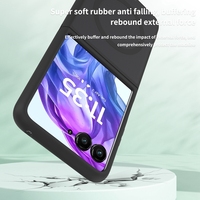 Coque de téléphone en TPU souple en PC dur transparent mat antichoc avec étui pliant magnétique pour Motorola Moto Razr 50 Ultra Razr Plus 2024