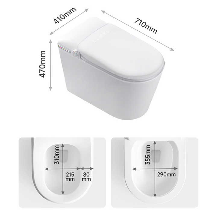 Auto Sensor Flush Open Electric Bathroom Japanese One Piece Intelligent ...